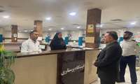 بازدید سرزده رئیس دانشگاه از بیمارستان شریعتی ماهدشت