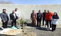 کاشت درخت توسط پرسنل بیمارستان دکتر علی شریعتی به مناسبت هفته درختکاری