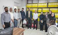 بازدید مدیریت بیمارستان دکتر علی شریعتی از واحدهای اداری به مناسبت روز کارمند